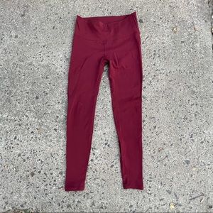 Lululemon Maroon Leggings